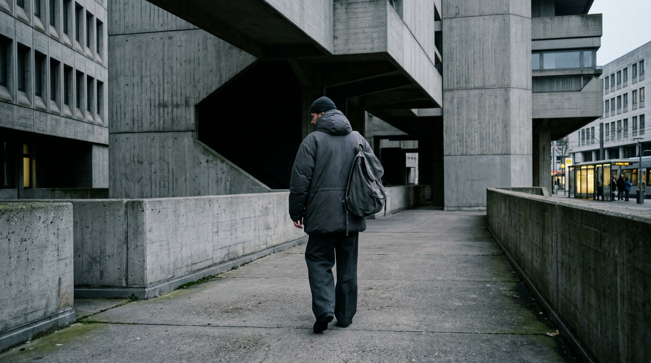 German streetwear brands – urban brutalist architecture editorial