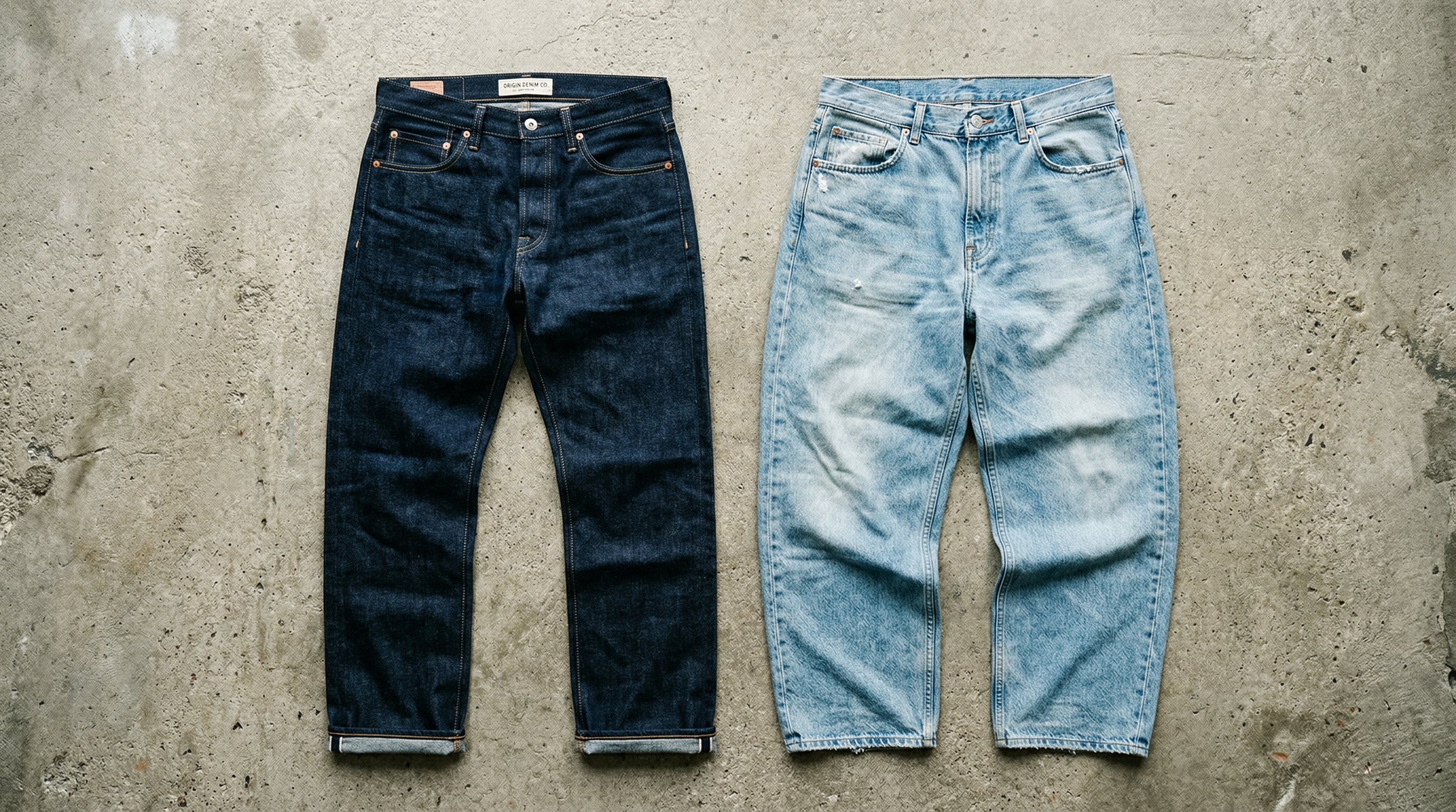 Straight Fit vs Baggy Jeans Herren – Denim Vergleich Editorial
