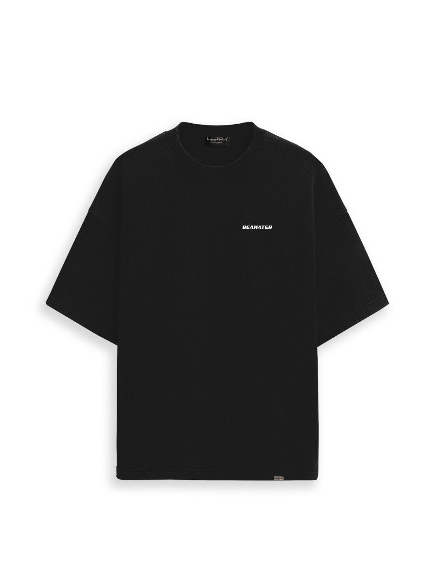 Basic T-Shirt Black - White - BEAHATER Clothing