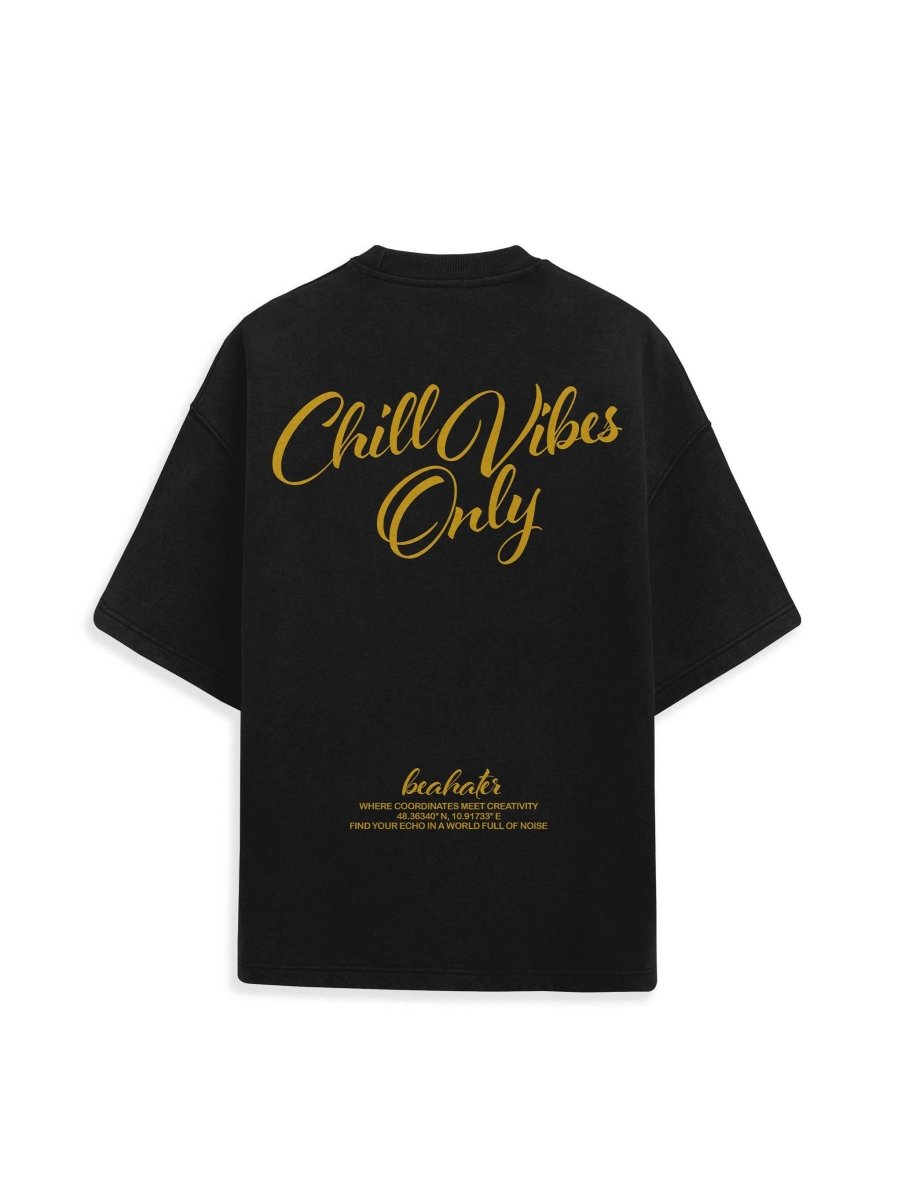 Chill Vibes T-Shirt Black - BEAHATER Clothing