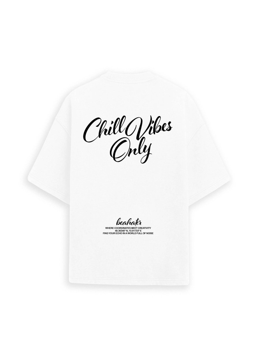 Chill Vibes T-Shirt White - BEAHATER Clothing