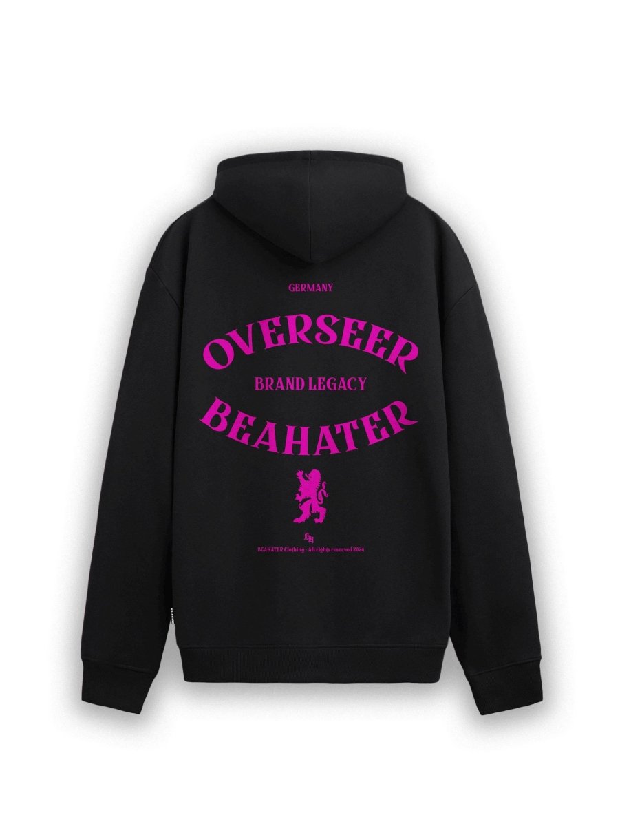 Schwarzer Oversized Hoodie mit Legacy-Backprint – 660 GSM Streetwear für Damen & Herren