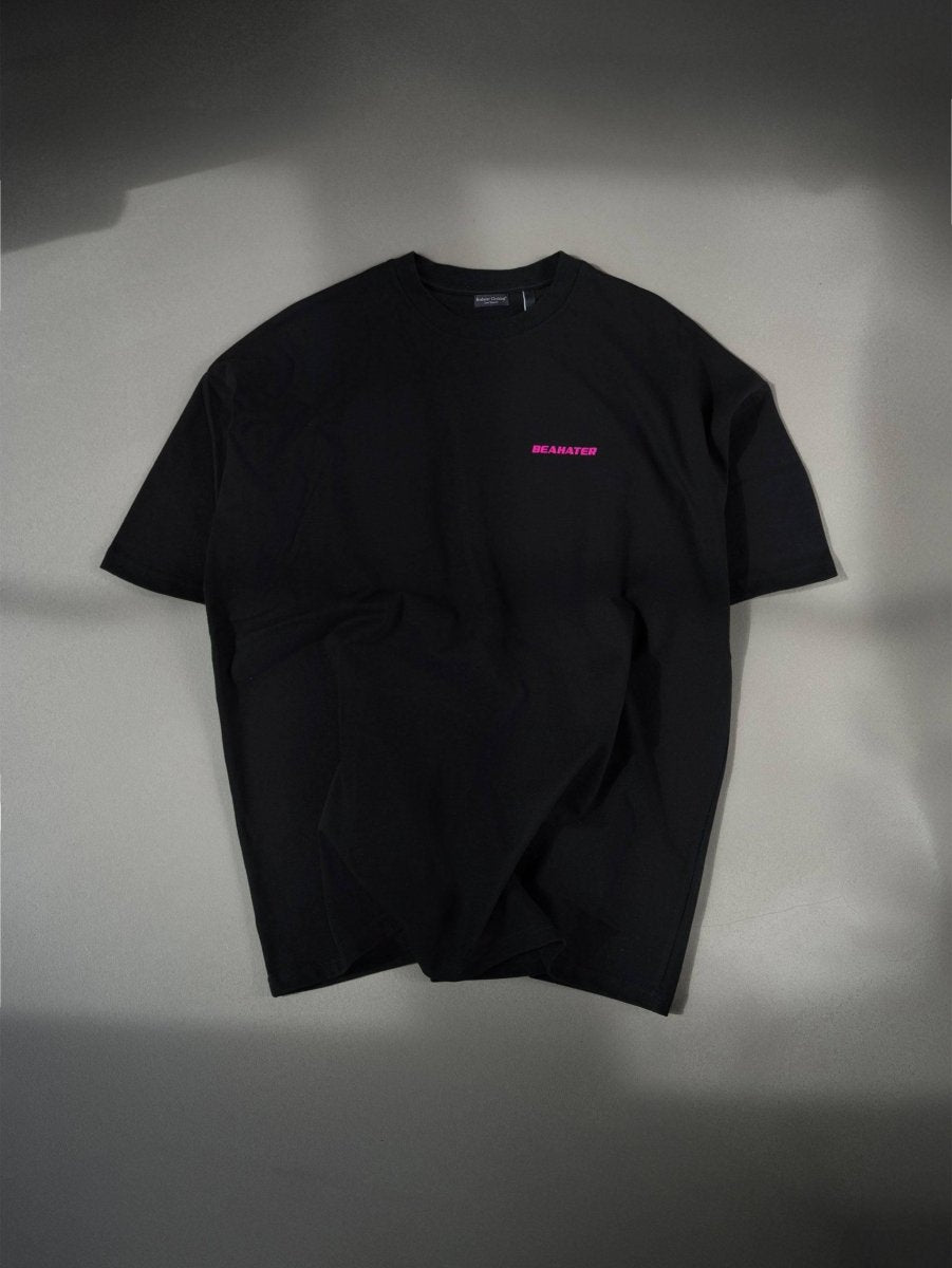 Basic T-Shirt Black - Pink - BEAHATER Clothing