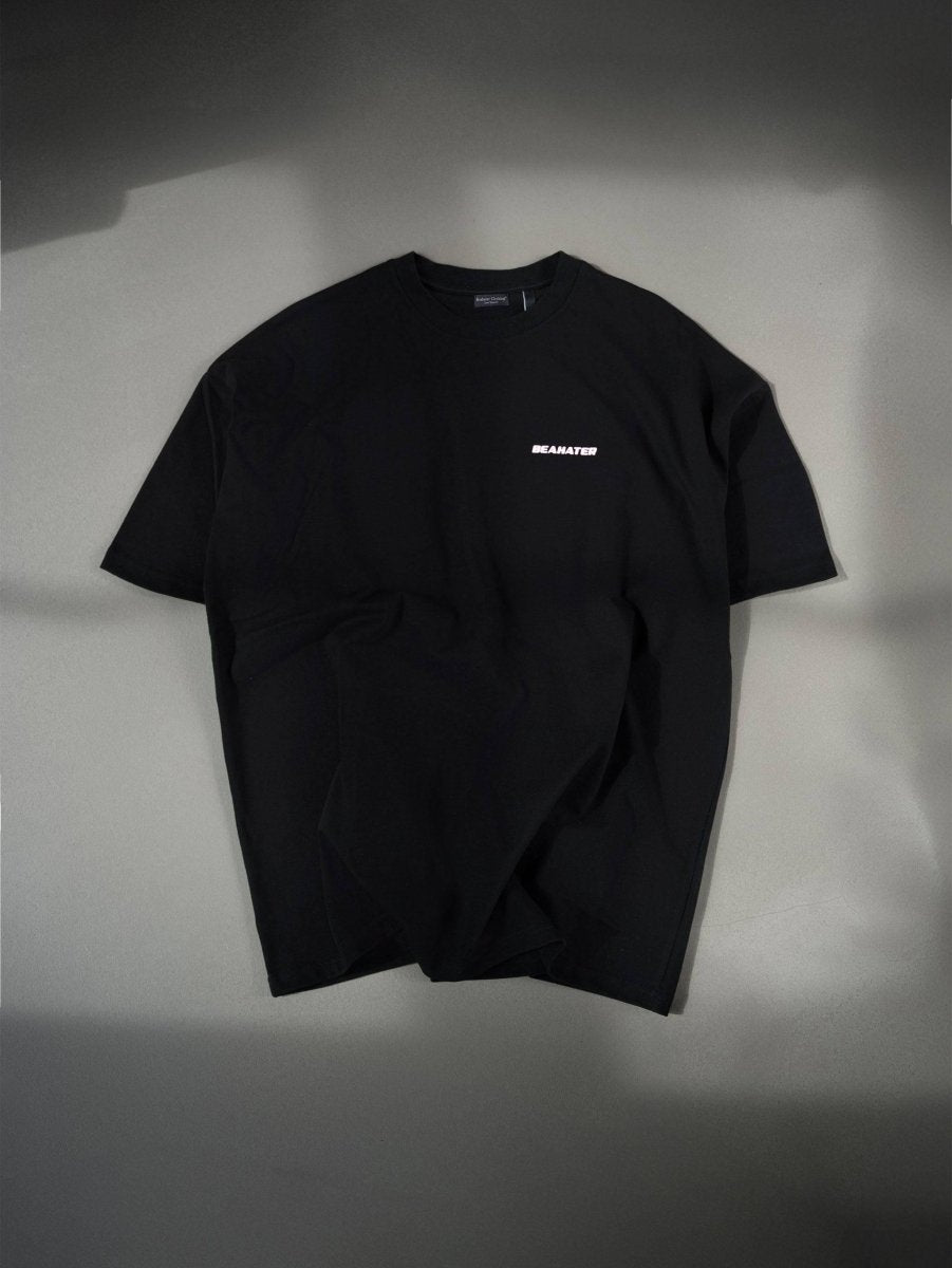 Basic T-Shirt Black - White - BEAHATER Clothing