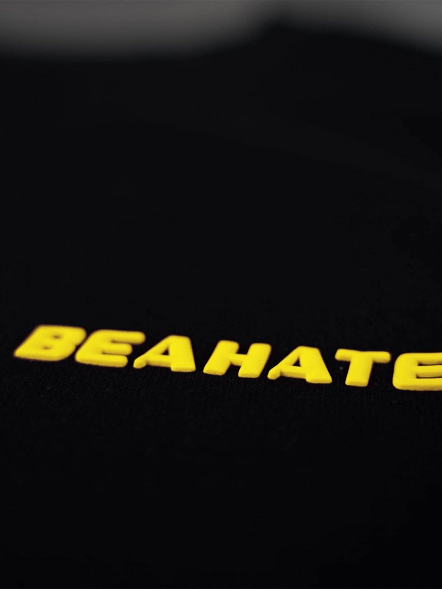 Basic T-Shirt Black - Yellow - BEAHATER Clothing