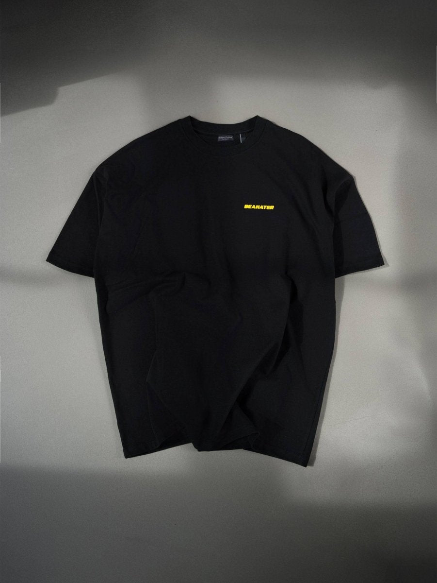 Basic T-Shirt Black - Yellow - BEAHATER Clothing