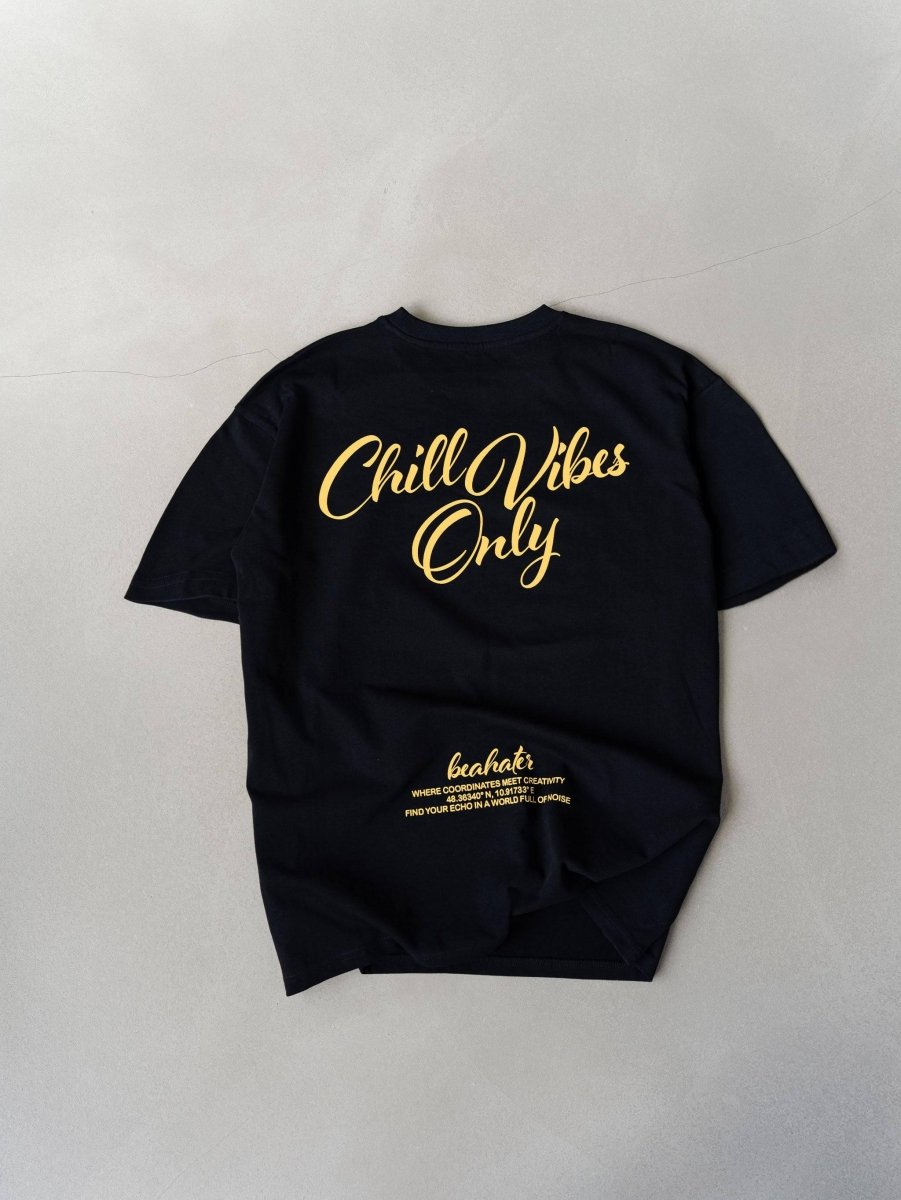 Chill Vibes T-Shirt Black - BEAHATER Clothing
