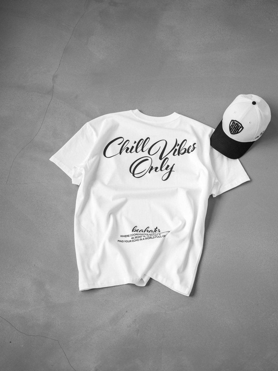 Chill Vibes T-Shirt White - BEAHATER Clothing