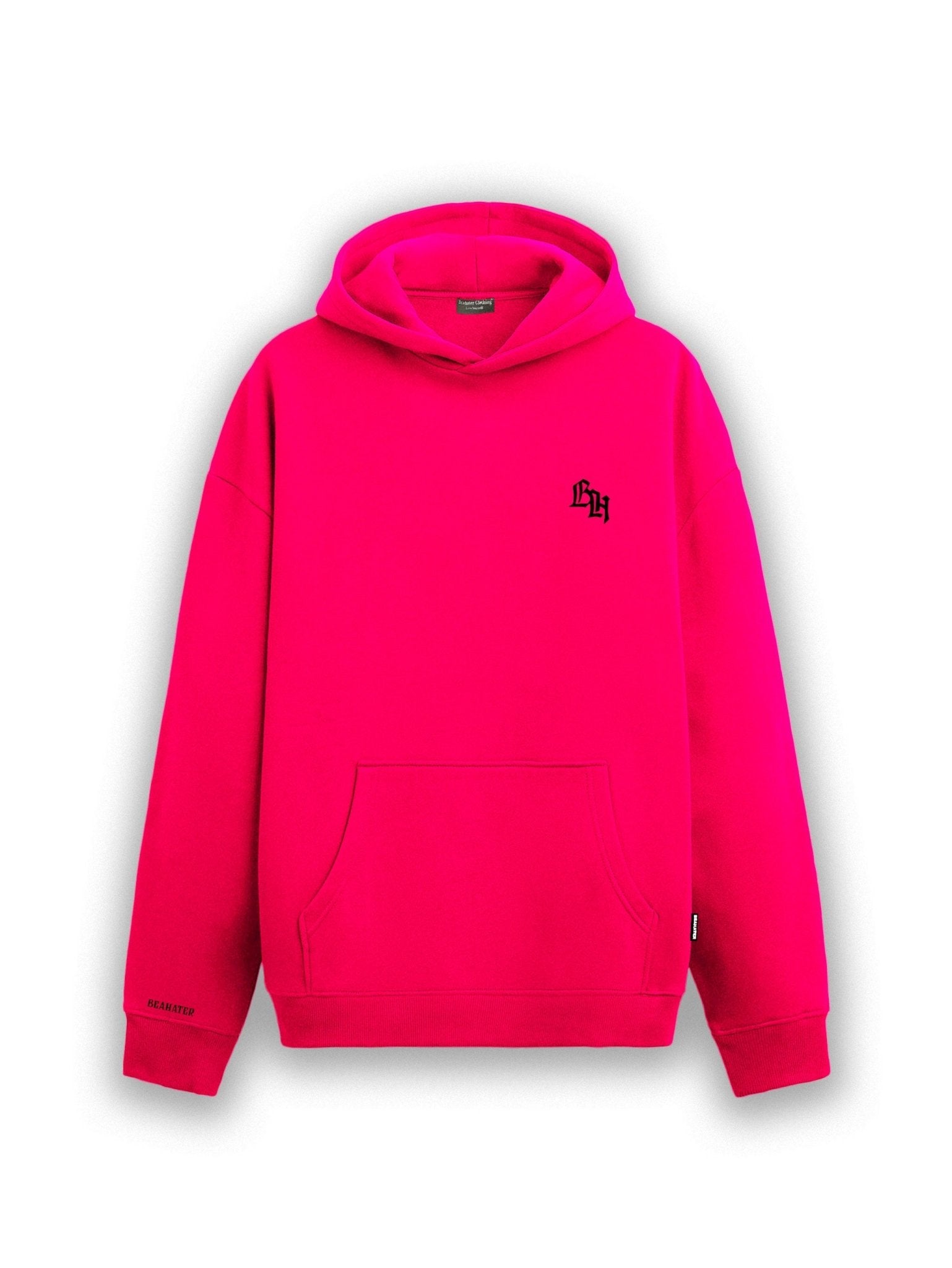 Pink Hoodie mit 3D-Stickerei & 660 GSM – Oversized Streetwear aus Augsburg im Unisex Design