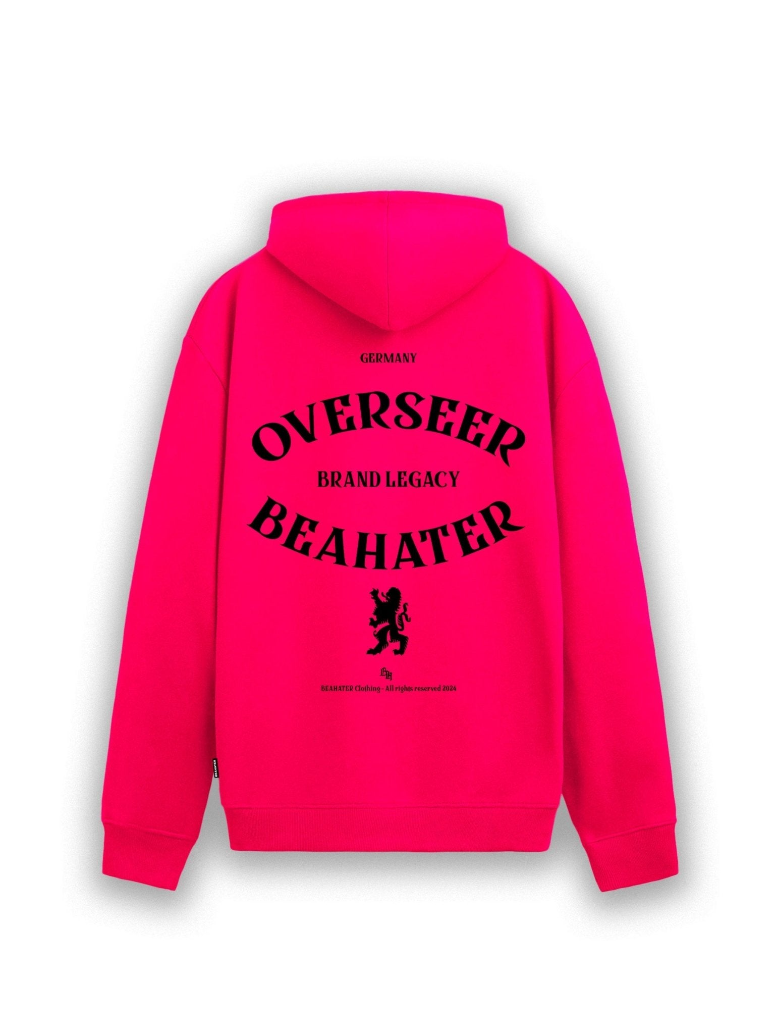 Pink Oversized Hoodie mit 2D-Stickerei & 660 GSM – Augsburg Streetwear Unisex für Damen & Herren