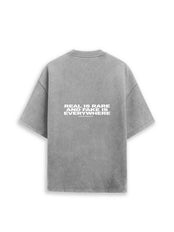 T-Shirt Grau Oversized - Rare